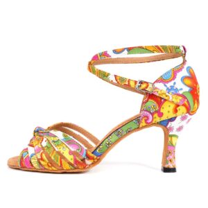 dkzsyim women's professional latin dance shoes ballroom wedding performance shoes,model l354-7.5,colorful,7.5 b(m) us
