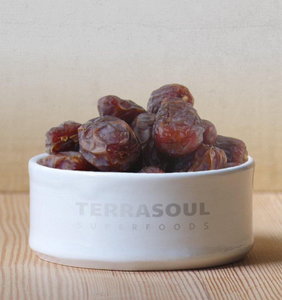 Terrasoul Superfoods Organic Pitted Medjool Dates, 1.5 Lbs - Pits Removed | Soft Chewy Texture | Sweet Caramel Taste