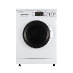 equator procompact 110v vented/ventless 13lbs combo washer dryer+portability kit (white)