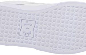 DC womens Kalis Vulc Skate Shoe, White/White, 7 US