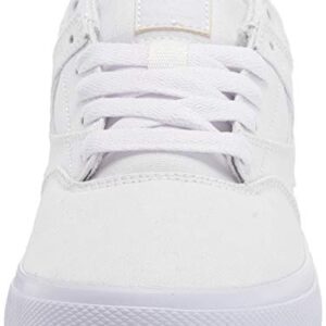 DC womens Kalis Vulc Skate Shoe, White/White, 7 US