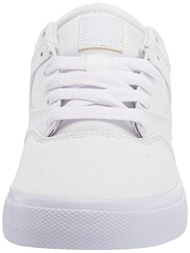 DC womens Kalis Vulc Skate Shoe, White/White, 7 US