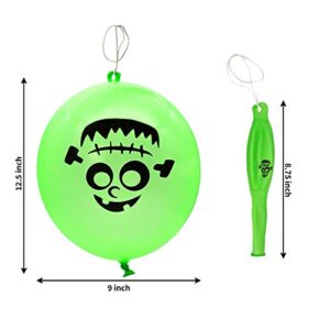 JOYIN 36 PCS Halloween Punch Balloons for Kids Trick or Treat Game, Punching Balloon Party Favor Supplies Indoor Outdoor Decorations