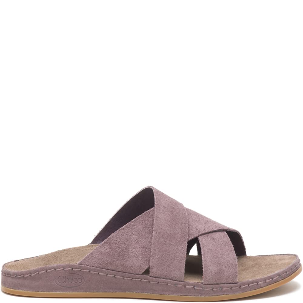 Chaco Women's Wayfarer Slide Sandal, Suede Sparrow, 8