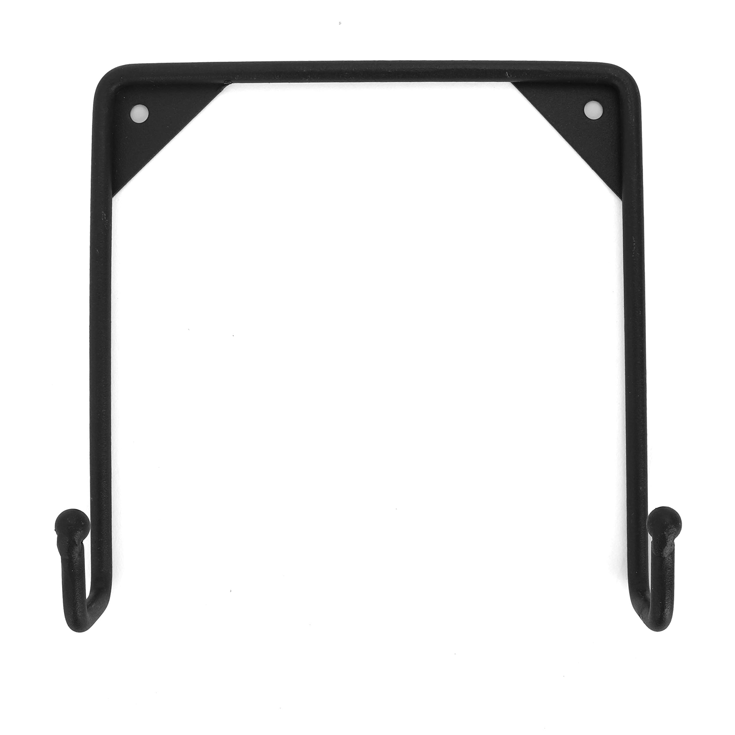 Milltown Merchants Metal Display Stand - Wall Mounted Decorative Plate Holder - Versatile Plate Hanger Stand - Black Metal Plate Stand (4 Pack, Medium)