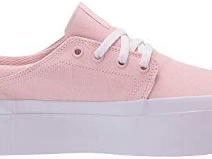 DC womens Trase Platform Skate Shoe, Light Pink, 6.5 US