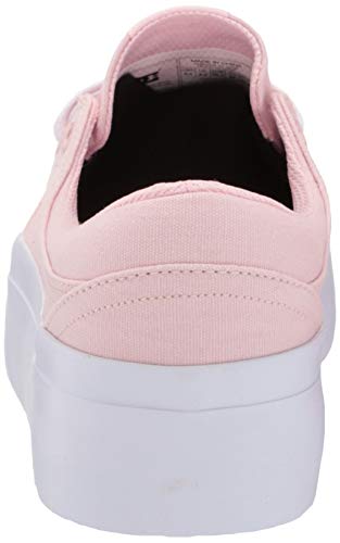 DC womens Trase Platform Skate Shoe, Light Pink, 6.5 US