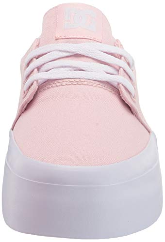 DC womens Trase Platform Skate Shoe, Light Pink, 6.5 US