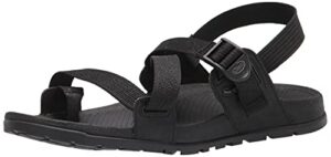 chaco women's lowdown 2 sandal, black, 8