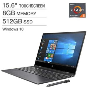 HP Envy x360 15.6" Touchscreen 2-in-1 Laptop - AMD Ryzen 5 4500U - 1080p 8 GB DDR4-3200 SDRAM Memory 512GB PCIe NVMe M.2 SSD