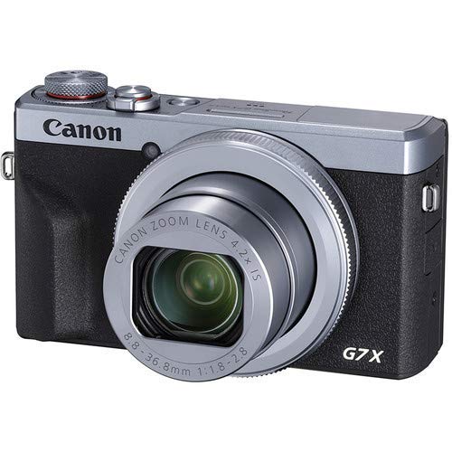Canon PowerShot G7 X Mark III 20.2MP 4.2X Optical Zoom Digital Camera (Silver) with 4k Video + 64GB Memory Card + Deluxe Camera Case + HDMI Cable + Spider Tripod + Premium Accessories Bundle (Renewed)