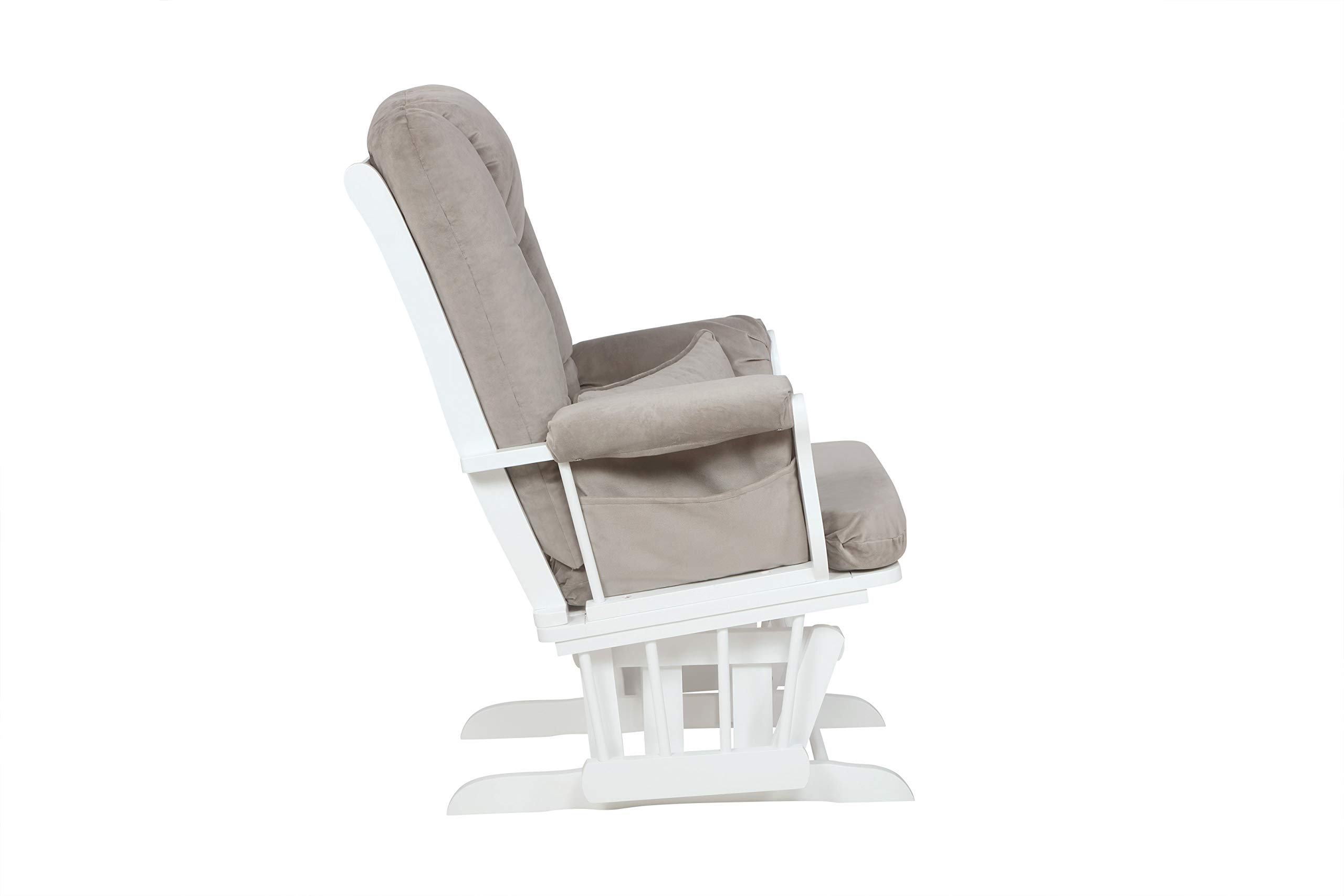 Alice Glider Chair and Ottoman with Pillow
