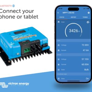 Victron Energy SmartSolar MPPT MC4 250V 60 amp 12/24/36/48-Volt Solar Charge Controller (Bluetooth)