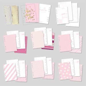 Pukka Pad, Carpe Diem A5 Planner with Weekly, Monthly Undated Inserts, 10 X 9.5 X 2 Inches, Disty Floral