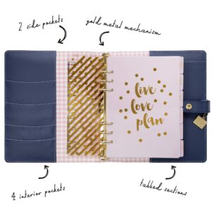 Pukka Pad, Carpe Diem A5 Planner with Weekly, Monthly Undated Inserts, 10 X 9.5 X 2 Inches, Disty Floral