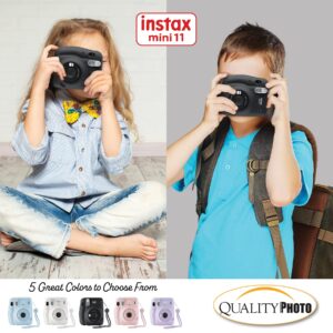 Fujifilm Instax Mini 11 Instant Camera (Charcoal Grey) with Case, 20 Fujifilm Films and More Accessories Photo Microfiber Cloth…