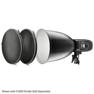 Westcott 45-Degree Deep Focus Reflector with Honeycomb Grids & Diffusion (Compatible with FJ400, Godox, and Bowens Mount)