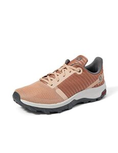 salomon outbound prism hiking shoes for women, sirocco/mocha mousse/alloy, 7.5