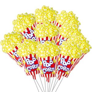 26 x 17 inch Popcorn Party Balloons Movie Popcorn Balloon Foil Party Balloon mylar balloon Movie Night Themed Party Decoration Balloons,10 pcs