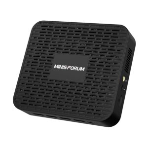 MINISFORUM GK41 Mini PC 8GB DDR4 256GB SSD Celeron J4125(up to 2.7GHz), Quad Core, HDMI&DP 4K@60Hz Outputs, 1x Gigabit Ethernet, 4X USB 3.0, Dual Band WiFi, Support PXE Boot