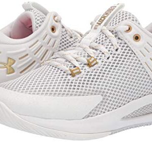 Under Armour Womens HOVR Block City Volleyball Shoe, White (103 White, 8.5 US