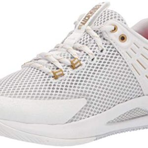 Under Armour Womens HOVR Block City Volleyball Shoe, White (103 White, 8.5 US