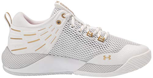 Under Armour Womens HOVR Block City Volleyball Shoe, White (103 White, 8.5 US