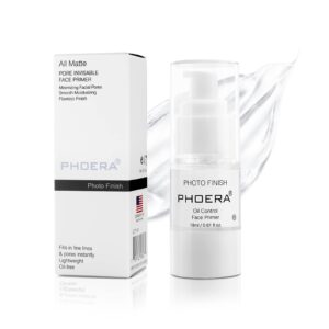 phoera primer face foundation primers,face primer for makeup long lasting hydrating smoothing isolated moisturizing oil free effect make up base matte makeup primer (18ml)