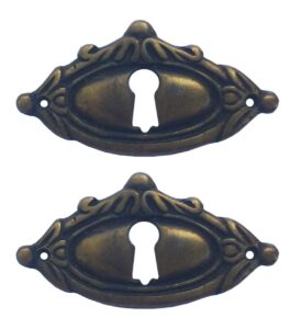 nesha design components victorian style keyhole cover escutcheons 2 pcs