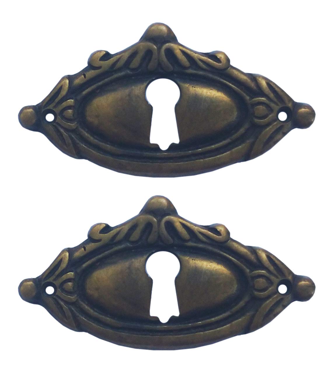 Nesha Design Components Victorian Style Keyhole Cover Escutcheons 2 Pcs