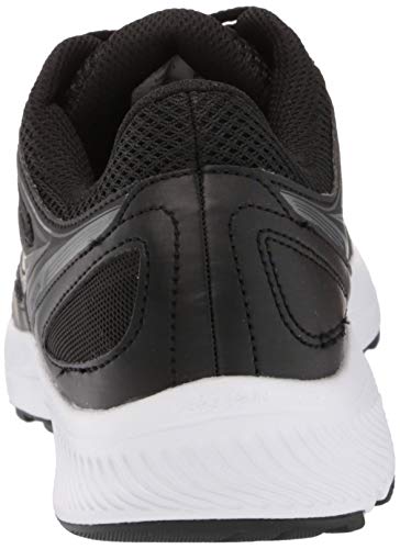 Saucony Men's Cohesion 14 Road Running Shoe, Black/White, 12