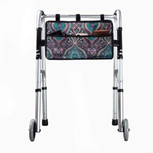 Walker Bag - Walker Storage Bag, Wheelchair/Walker Accessories Bag, Walker Pouch for Folding Walker, Universal Fit for Wheelchair, Rollator, Scooter.