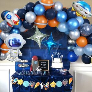 Felice Arts Outer Space Party Balloons kit Space Party Supplies Decoration with Rocket Astronaut Balloon for Birthday Party Baby Shower Sloar System Party