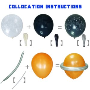 Felice Arts Outer Space Party Balloons kit Space Party Supplies Decoration with Rocket Astronaut Balloon for Birthday Party Baby Shower Sloar System Party