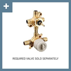 Moen Align Brushed Gold M-CORE 3-Series 2-Handle Shower Trim with Integrated Transfer Valve, Valve Required, UT3290BG