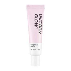 unicorn glow long wear primer - pore cover flawless poreless long lasting face makeup base primer pore minimizer, fine line wrinkle eraser for normal to dry skin 1.06 oz./ 30 g