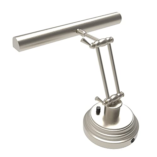 Cocoweb 14" Adjustable Piano Bankers Desk Light with Dimmer in Satin Nickel