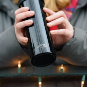 bobble French Coffee Presse, On-The-Go use, Quick Brew, Slim Design, Triple Wall Insulation, 14 oz (Black)