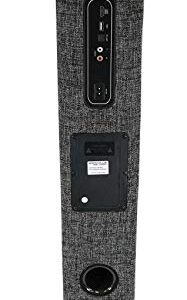 Rockville ONE-Tower All-in-One Tower Bluetooth Speaker System+HDMI/Optical/RCA, Black