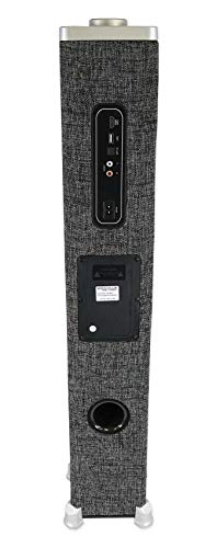 Rockville ONE-Tower All-in-One Tower Bluetooth Speaker System+HDMI/Optical/RCA, Black