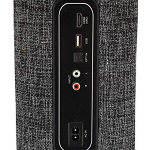 Rockville ONE-Tower All-in-One Tower Bluetooth Speaker System+HDMI/Optical/RCA, Black