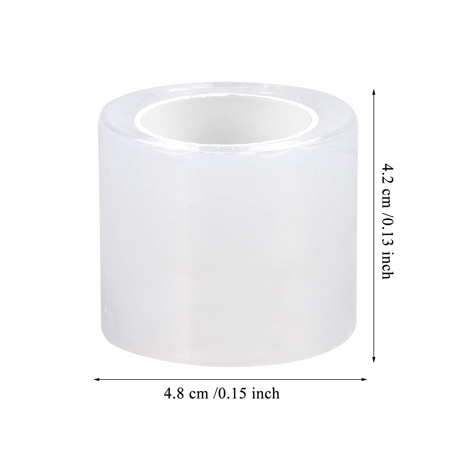 4 PCS Disposable Eyebrow Tattoo Plastic Wrap Preservative Film For Professional Eyebrow Lips Permanent Make Up Supplies Wrap Cover Tape Roll (4 Rolls Preservative Film)