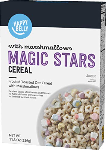 Amazon Brand, Happy Belly Magic Stars Cereal, Marshmallows, 11.5 Oz