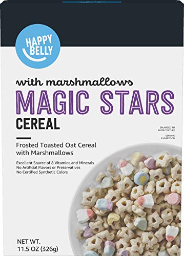 Amazon Brand, Happy Belly Magic Stars Cereal, Marshmallows, 11.5 Oz