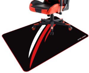gtracing gaming chair mat for hardwood floor 43 x 35inch office computer gaming desk chair mat for hard floor red