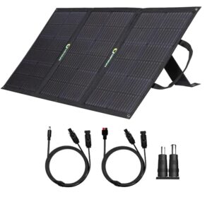 lensun 100w 12v foldable solar panel for solar generator power station …