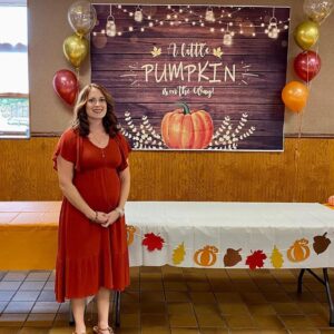 Avezano Little Pumpkin Baby Shower Backdrop Orange Pumpkin Patch Baby Shower Background Autumn Fall Rustic Boy Girl Sprinkle Baby Shower Backdrops Decorations 7x5ft