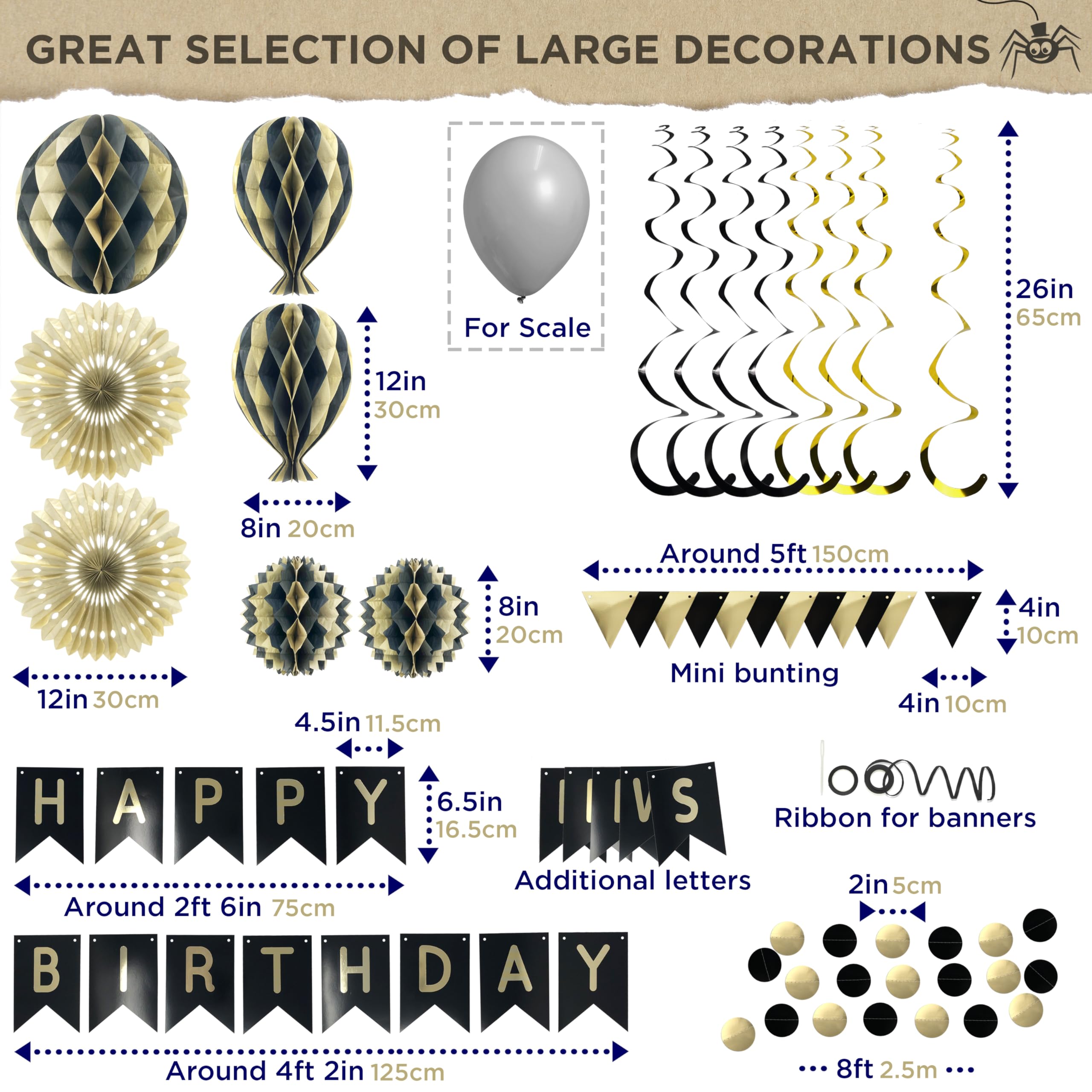 Premium Reusable Party Decorations - New Years Decorations 2024 - Multi-occasion Happy New Year Banner changes to Happy Birthday +more - Happy New Year Decorations 2024, New Years Eve Party Supplies