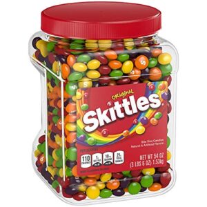 skittles original candy, 1 - 54 ounce jar - set of 2