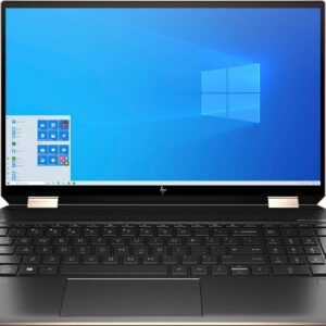 HP Spectre X360 15.6 Inch 4K UHD Touch-Screen 512GB SSD + 32GB Optane 1.8GHz i7 2-in-1 Laptop (16GB RAM, Quad-Core i7-10510U, GeForce MX330, Windows 10 Home) Nightfall Black 15-EB0043DX